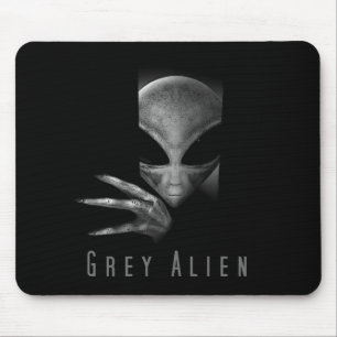 GREY ALIEN MOUSE MAT
