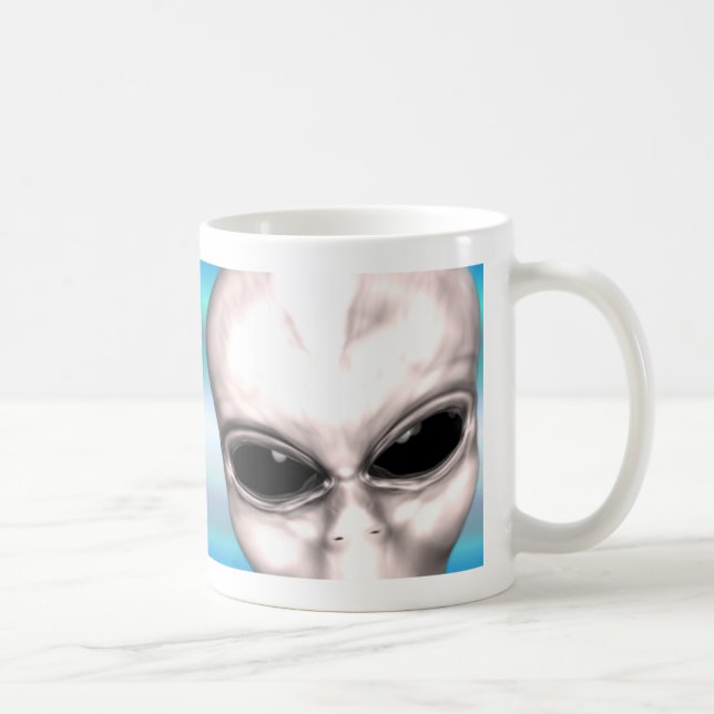 Grey Alien Study Mug (Right)
