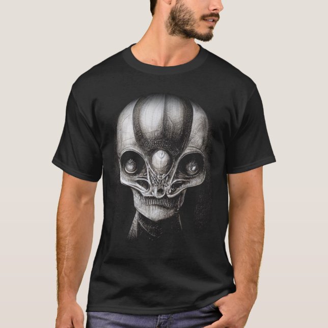 Grey Alien  T-Shirt (Front)