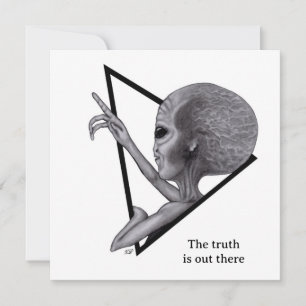 Grey Alien, the truth is out there Card
