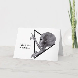 Grey Alien, the truth is out there Card