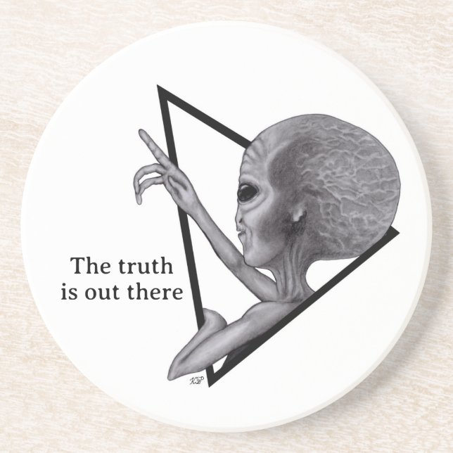 Grey Alien, the truth is out there Coaster (Front)