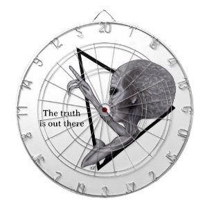 Grey Alien, the truth is out there Dartboard