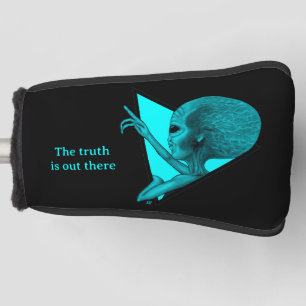 Grey Alien, the truth is out there Golf Head Cover