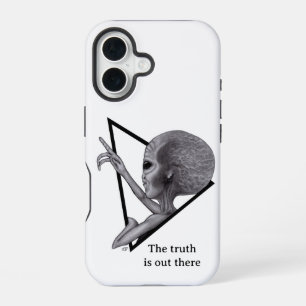 Grey Alien, the truth is out there iPhone 16 Case