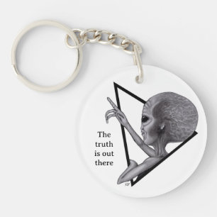Grey Alien, the truth is out there Key Ring