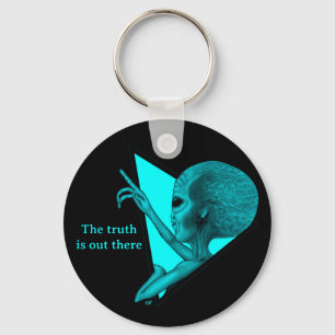 Grey Alien, the truth is out there Key Ring