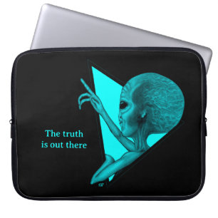 Grey Alien, the truth is out there Laptop Sleeve