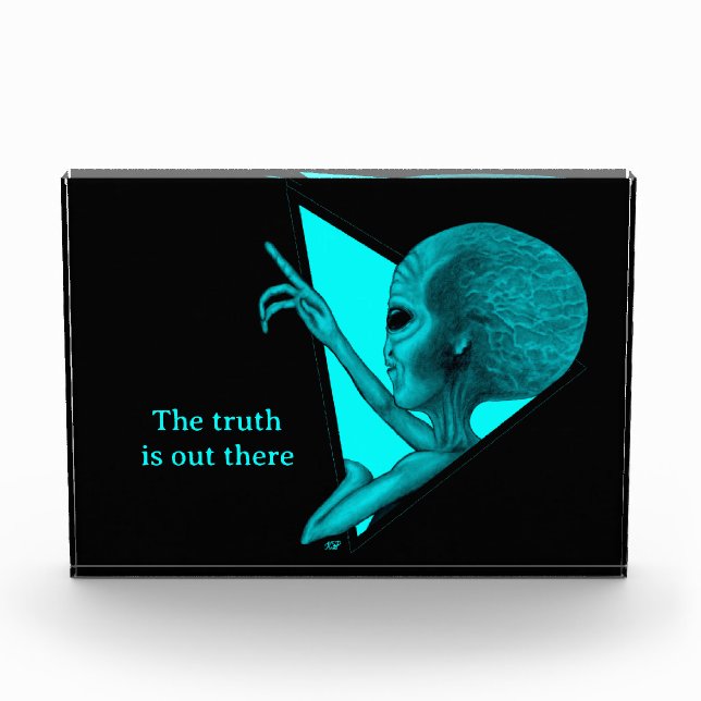 Grey Alien, the truth is out there Photo Block (Front)