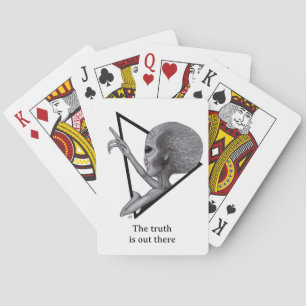 Grey Alien, the truth is out there Playing Cards