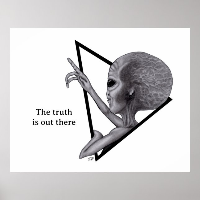 Grey Alien, the truth is out there Poster (Front)