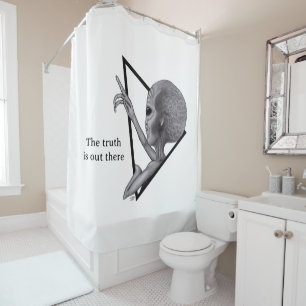 Grey Alien, the truth is out there Shower Curtain