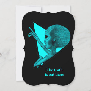 Grey Alien, the truth is out there Thank You Card