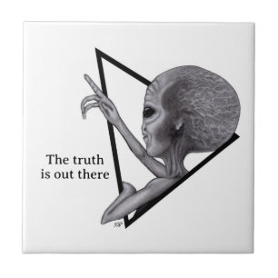 Grey Alien, the truth is out there Tile
