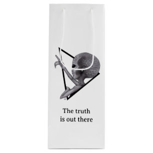 Grey Alien, the truth is out there Wine Gift Bag