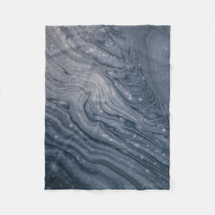 Grey and black abstract painting fleece blanket
