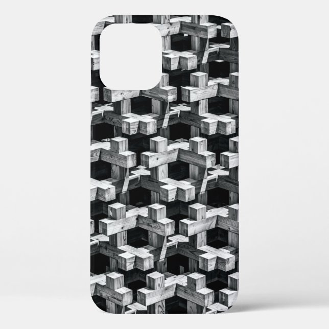 Grey and black cross Case-Mate iPhone case (Back)