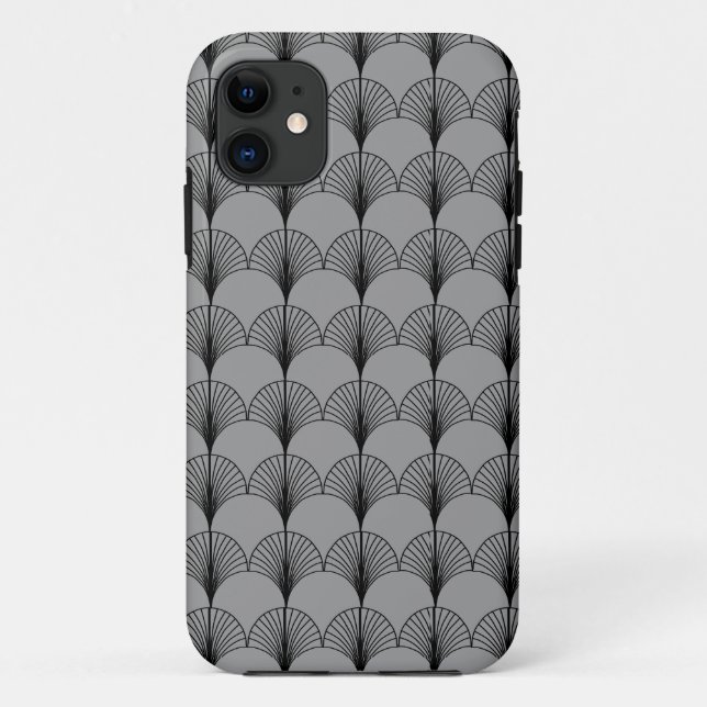 Grey and Black Fans  Case-Mate iPhone Case (Back)