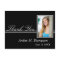 Grey and Black Graduation Thank You Photo Postcard