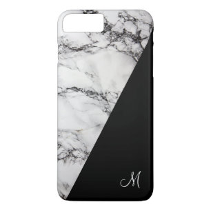 Grey And Black Marble Stone Texture iPhone 8 Plus/7 Plus Case