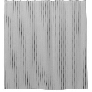 Grey and Black stripe Shower Curtain