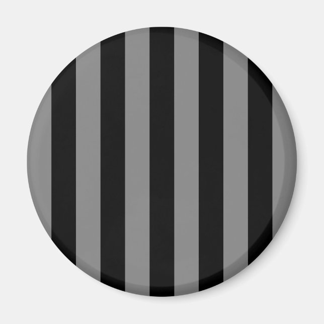 Grey and Black Stripes Magnet (Front)
