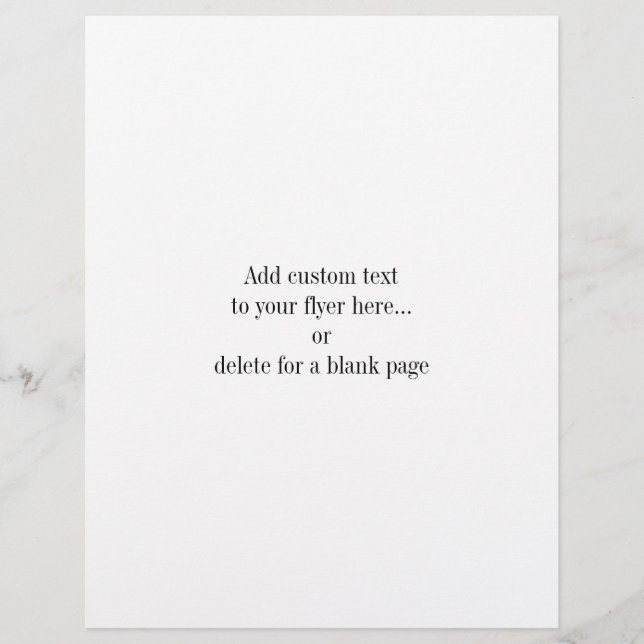 Grey and Black Stripes on White Flyer (Front)