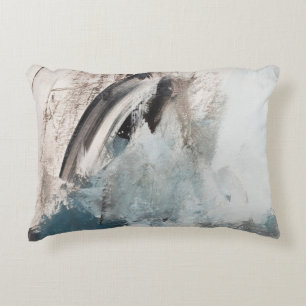 Grey and Blue Abstract Art Painting.abstract,art,g Decorative Cushion