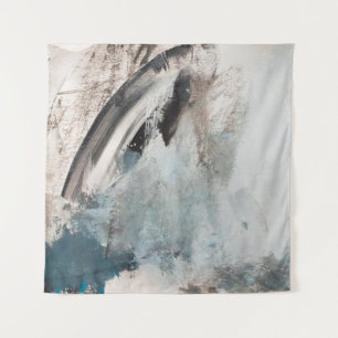 Grey and Blue Abstract Art Painting.abstract,art,g Tapestry