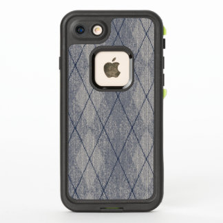 Grey and Blue Argyle Pattern