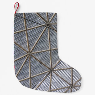 Grey and clear digital small christmas stocking