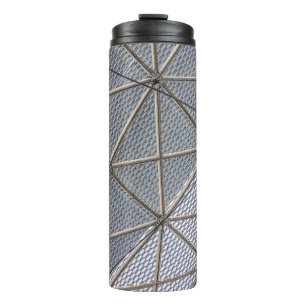 Grey and clear digital thermal tumbler