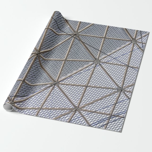 Grey and clear digital wrapping paper (Unrolled)