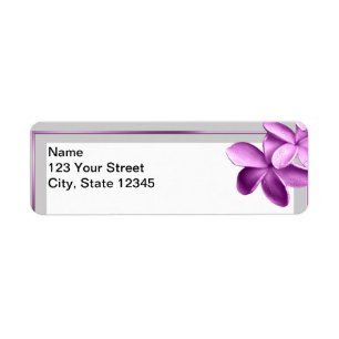 Grey and Eggplant Plumeria