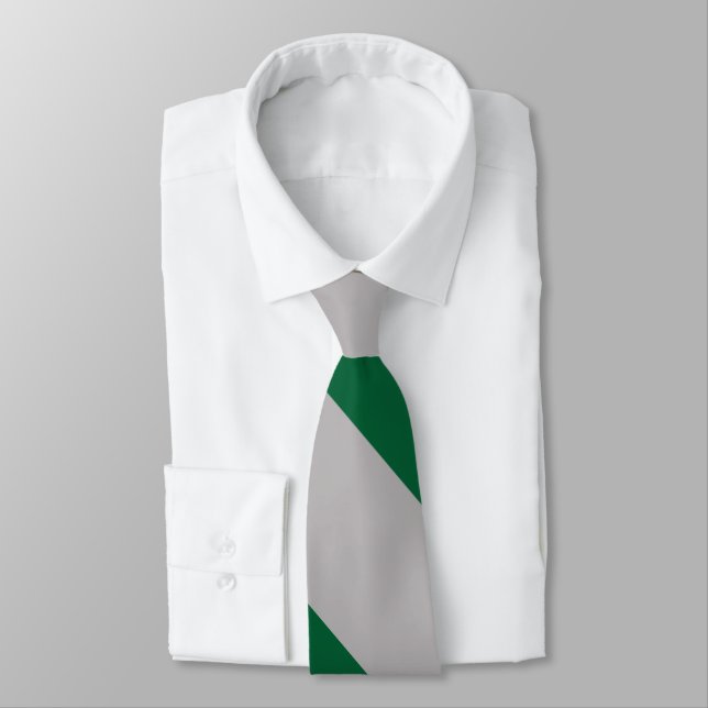 Grey and Ivy Broad University Stripe Tie (Tied)
