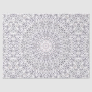 Grey and Lilac Mandala Pattern Tissue Paper