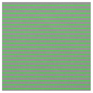 Grey and Lime Green Coloured Lines/Stripes Pattern Fabric