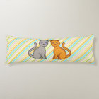 Grey and orange cats