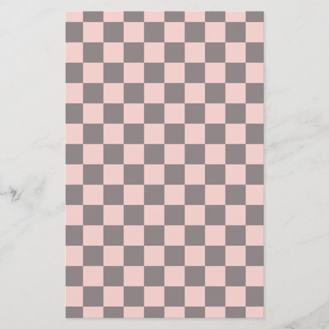 Grey and Pink Chequerboard (Front)
