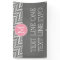 Grey and Pink Chevrons with Custom Monogram text
