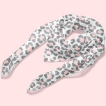 Grey and Pink Trendy Leopard Pattern Scarf<br><div class="desc">Trendy and chic classic leopard pattern design.</div>