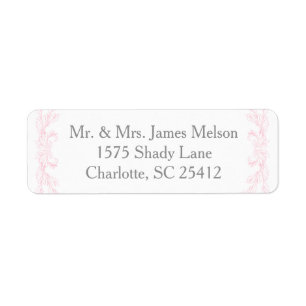 Grey and Pink Wedding