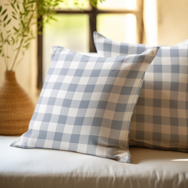 Grey and White Buffalo Plaid Cushion (Creator Uploaded)