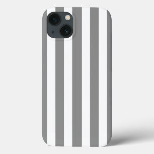 Grey and white candy stripes Case-Mate iPhone cas iPhone 13 Case