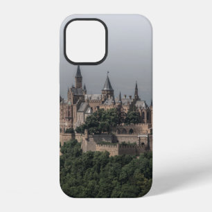 GREY AND WHITE CASTLE ON HILLS iPhone 12 CASE