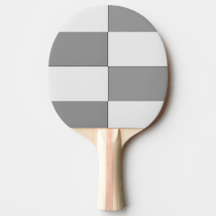 GREY and white Chess board Ping Pong Paddle