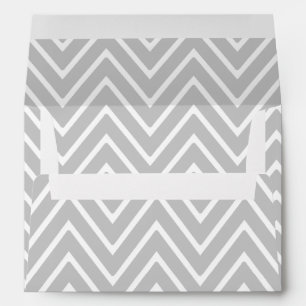 Grey and White Chevron Pattern 2 Envelope