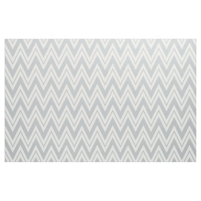 Grey And White Chevron Pattern Fabric (Fat Quarter)