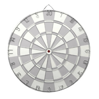 Grey And White Dartboard