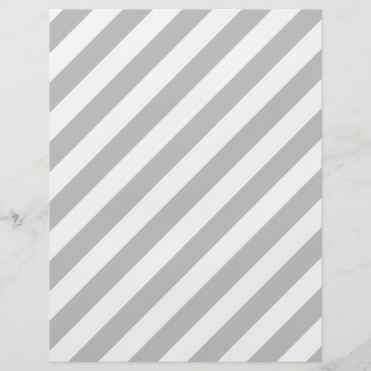 Grey and White Diagonal Stripes Pattern Flyer | Zazzle.co.uk